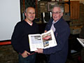 Guest speaker Russell Hayes (left) and Roger Fowler at the March 2010 Club Lotus Avon meeting